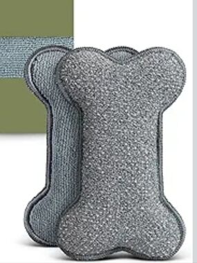 Bone-Shaped Pet Bowl  Sponge- Set of 2